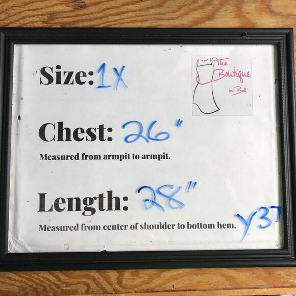 Liz & Me Knit Top 1X Red Black Sequins 3/4 Sleeve - Picture 7 of 9